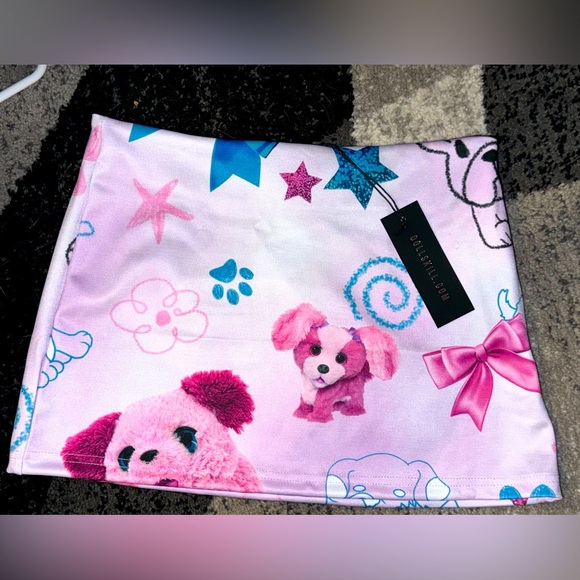 NWT plush paradise DollsKill Mini skirt size XS super cute - Picture 2 of 6